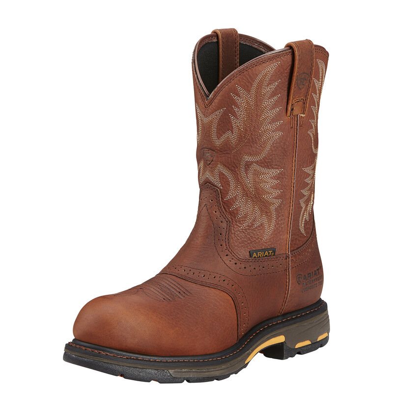 Ariat WorkHog Koyu Bakır Iş Ayakkabıları Erkek (40326-439)